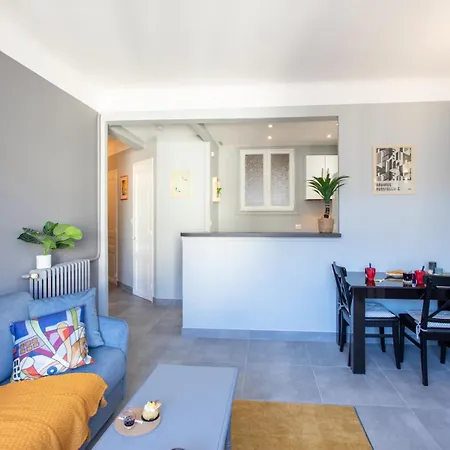 Apartment L12 Port Window 1bedroom Wifi 5mins & Nice's Cap *